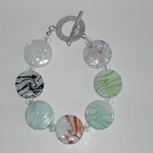 Lampwork 7.75" bracelet (#393)